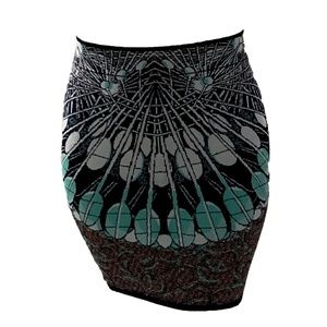 BCBGMaxAzria Aztec Bodycon Skirt
